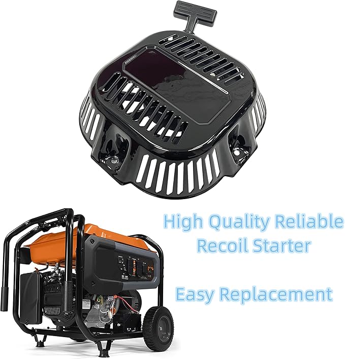Recoil Starter for Generac 208CC 196CC 212CC 2900PSI 3100PSI Pull Power Pressure Washer Compatible 0J08074SRV 0K68130112 0J08070SRV 0J08071SRV GP3250 GP3300 GP3500 GP3600 Generator
