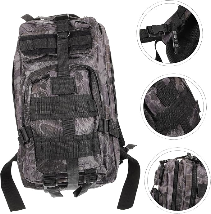 Outdoor Tactical Backpack Large Capacity Practical Storage for Camping and Survival Gear Sturdy Water-Resistant Design Multi-Purpose Double Shoulder Bag for Hiking and Travel