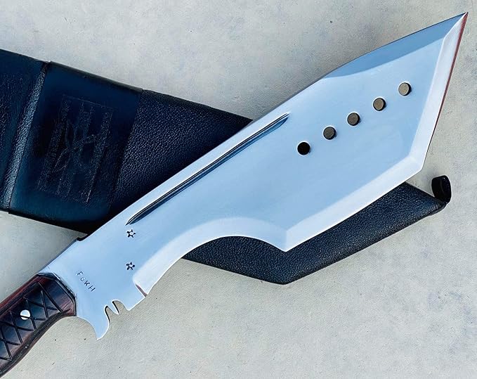 13 Inch Giant Heavy Duty Best Bushcraft and Survival Knife - High Grade Carbon Steel Blade - Rosewood Handle - Durable and Ready When You Need It Most - Perfect for Hunting and the Outdoor
