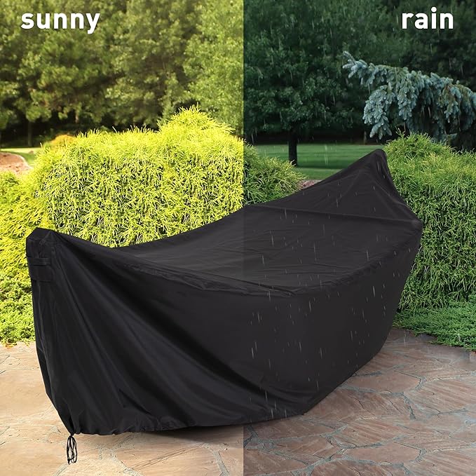 SUNCREAT Hammock Cover Water-Resistant Polyester Hammock Stand Cover for 14ft Arc Stand Black