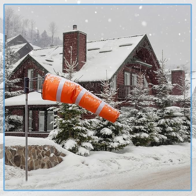Heavy Duty Windsock Frame 8 Diameter Ball Bearing Windsocks Frame for Airport Helipads Industrial Wind Sock Double Ball Bearing &amp Powder Coated &amp Rustproof