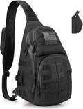 G4Free Tactical EDC Sling Backpack Military Rover Shoulder Sling Bag Pack with Pistol Holster for Concealed Carry | EDC Pack Pistol Holster Concealed Carry