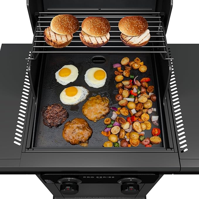 Charbroil Pro Series with Amplifire Infrared Technology 2-Burner Propane Gas Grill and Griddle Cabinet Black - 463676724