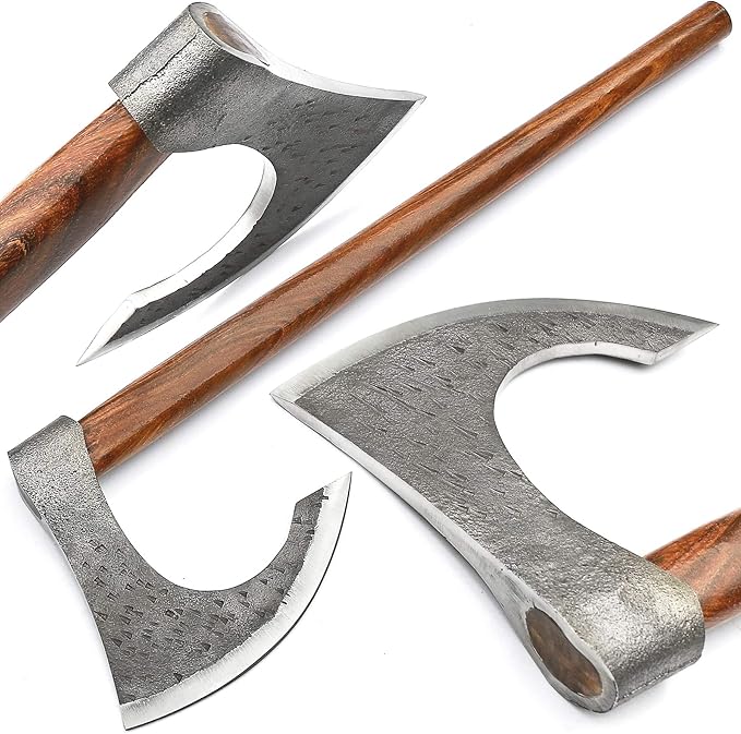 Custom Hand Hammer Forged 1095 Steel Axe/Hatchet 22 Inch Wooden Handle S512