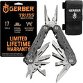 Gerber Gear Truss 17-in-1 EDC Needle Nose Pliers Multi tool - includes Pocket Knife Screwdriver and Bottle Opener Accessories - Gifts for Men Fishing and Camping Gear - Gray with Standard Sheath