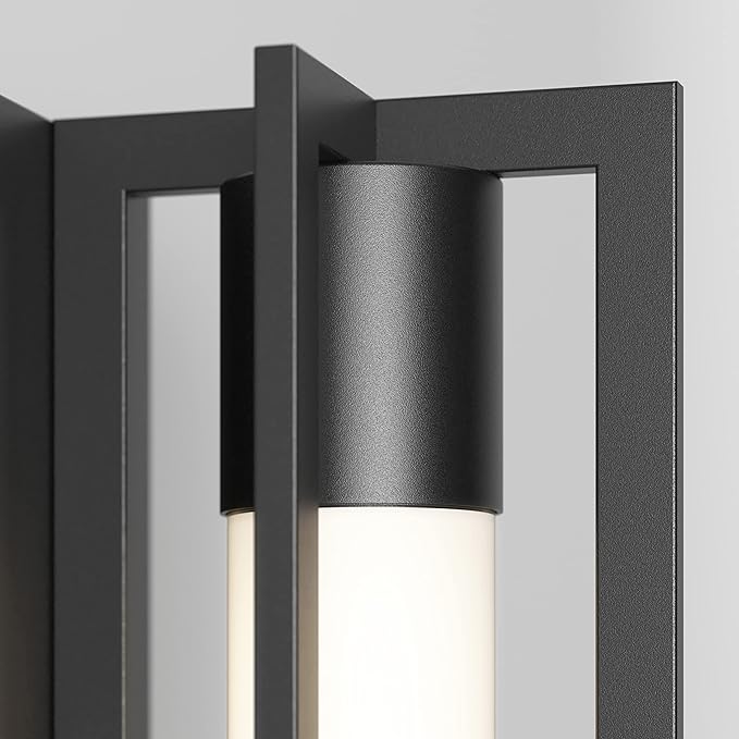 artika Walt 9W LED Outdoor/Indoor Wall Light Matte Black - 600 Lumens Tunable White Technology 3000-4000-5000 Kelvin Made of Steel No Bulb Required
