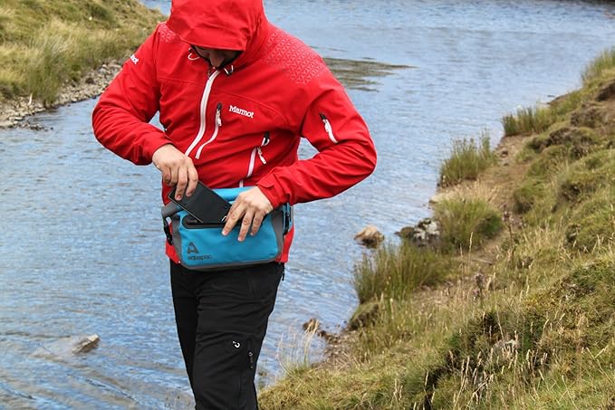 Aquapac Heavy Duty Waterproof Waist Pack Made in the UK 3 Litre Capacity Travel Essential 5 Year Warranty Hiking Mountain Biking Running Accessory