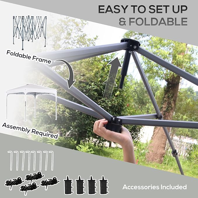 Pop-Up Canopy Tent - White