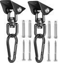 Porch Swing Hanging Kit 360°Rotating 1200 lb Capacity Hanger for Porch Swing Hammocks Swing Chair (2 Pack)