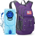 Maelstrom Hydration Hiking Backpack with 2L/3L Water Bladder High Flow Bite Valve Water Backpack Men Women Lightweight Insulation for Hiking Cycling Running Climbing Camping