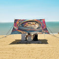 ALAZA Cute Cat Astronaut Beach Tent Sun Shelter Portable Canopy Sunshade for Outdoor Camping Picnics Backyard Fun 10x9 ft