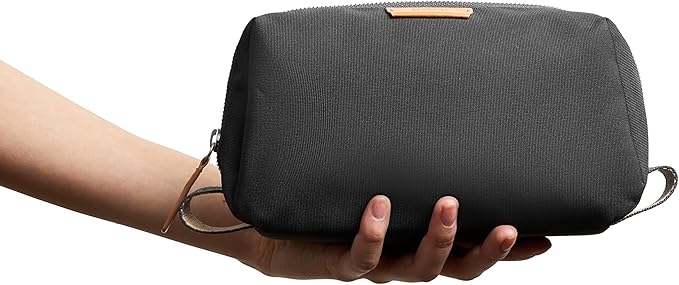 Bellroy Toiletry Kit (Unisex Toiletry Bag Zipper Closure Water-Resistant Lining Toothbrush Sleeve with Magnetic Closure Internal Mesh Pocket Organization) -Bronze