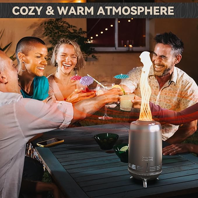 ONLYFIRE OUTDOOR LIVING 12 Tabletop Fireplace with Carrying Bag Portable Fire Pit for Camping RV Tailgating Patio Backyard Bonfire Smokeless Camp Stove Stainless Steel #FP054 Silver