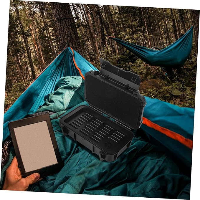 DOITOOL Double-Layer Camping Storage Box Airtight Shockproof Case for Outdoor Survival Bins Lids