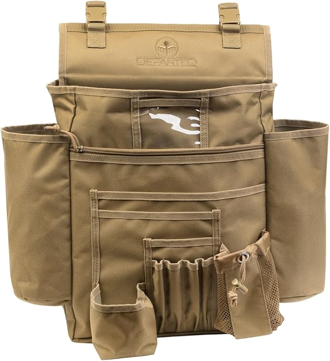 Departed Seat Organizer Outdoor Tactical SquadMilitary Sportpack Daypack (Tan)