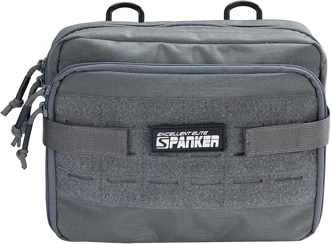EXCELLENT ELITE SPANKER Tactical Molle Admin Pouch Utility Organizer EDC Medical Bag Utility EDC Tool Pouch with Shoulder Strap Attachment Pouches Waist Bag