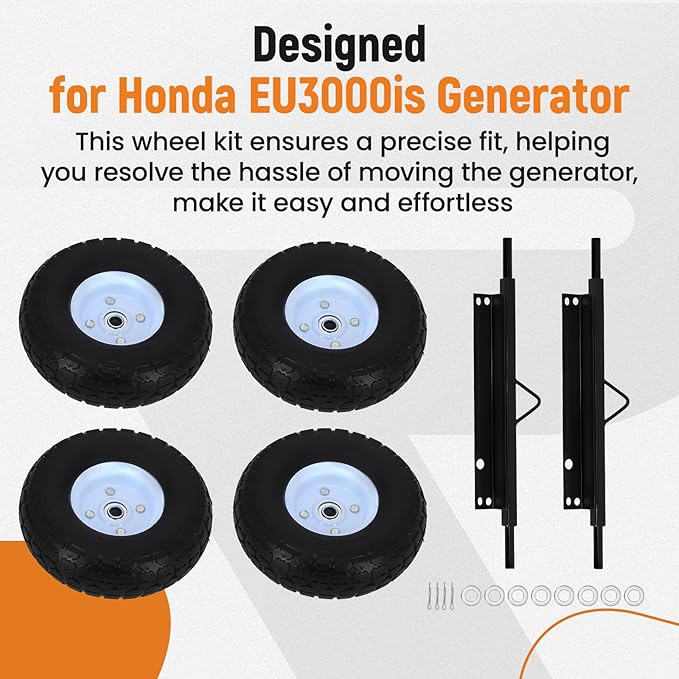maXpeedingrods All Terrain Wheel Kit Fit for Honda EU3000is Generator Replacement 06423ZS9020AH No Generator included