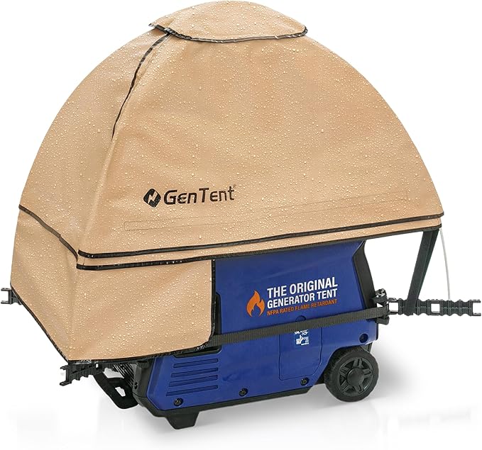 GenTent Inverter Running Cover – Generator Tent for Fully Encased Inverters (Tan Original - Standard)