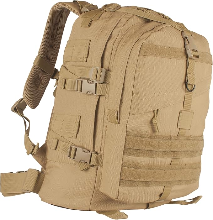 FOX OUTDOOR PRODUCTS Large Transport Pack | 37L Tactical Backpack with Compression Straps Hydration Pocket &amp Modular Webbing