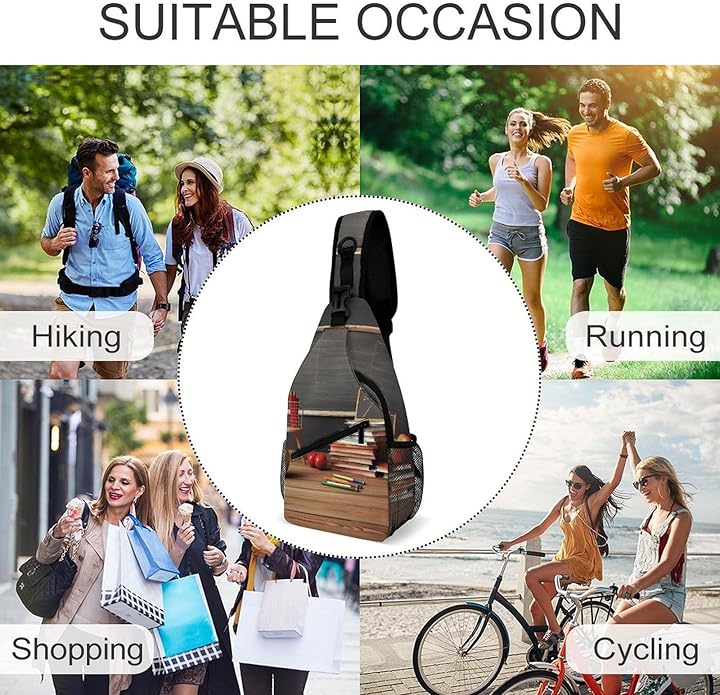 Chest Bag Chest Bag for Men Tactical Running Chests Pack Outdoor Sports Chests Bag Teacher Classroom Chalkboard Sling Backpack Women Suitable for Hiking Running Cycling And Shopping
