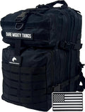AMERICANPHOENIX 45L Elite Tactical Backpack | 3X Stronger Work &amp Military Backpack | Water Resistant and Heavy Duty | 3 Day MOLLE Bug Out Bag (Carbon Black)