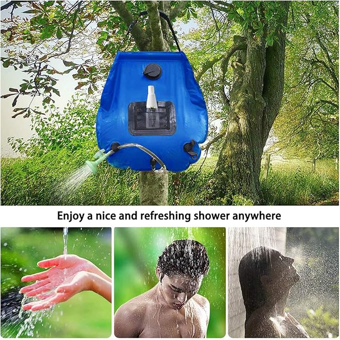 Portable Sunshine Water Storage Bag Shower Package Outdoor Heating Beach Capacity 20L Camping Bag Solar Heat