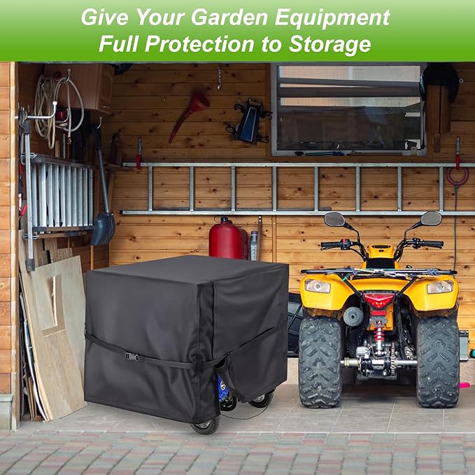 DVBB Outdoor Generator Covers Waterproof Heavy Duty 900D Oxford Portable Generator Cover Universal for 5500-15000 Watt Portable Generators (Black38x28x30 in)