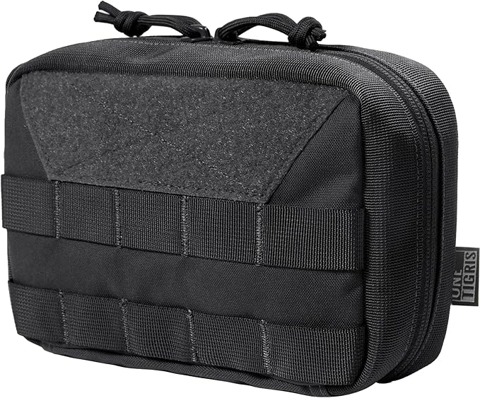 OneTigris Tactical Molle PouchesLarge Admin Pouch Utility Tool Pouch Multi-Purpose Molle Accessories Waist Belt Pouch Bag 8 x 5 x 2.5