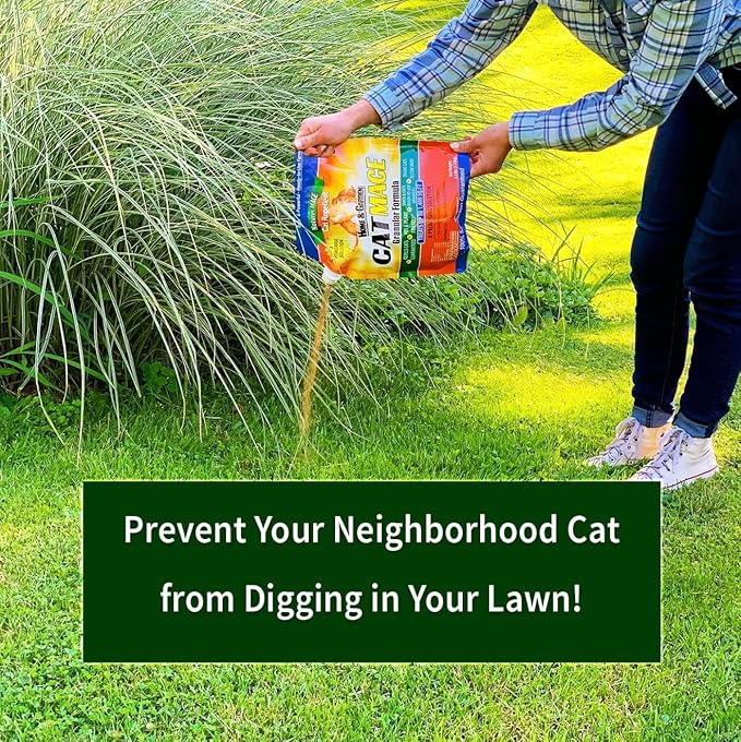 Nature's Mace Cat Mace Granules Outdoor cat Repellent for Yards Gardens and Plants. Safe for People Pets and Plants. Gradual Training Tool. (6 Pounds Granular (Pack of 1))