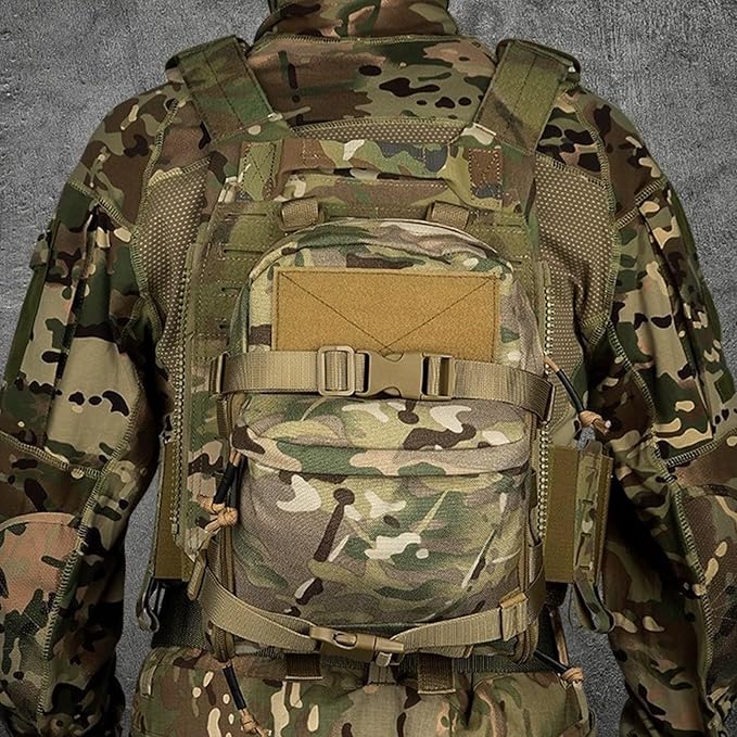 Tactical Small MOLLE Hydration Pack Lightweight Waterproof Outdoor Water Bladder Carrier Pack for Hunting Camping Cycling
