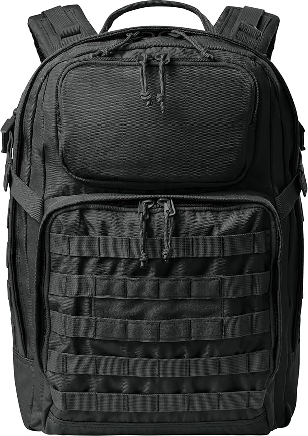 Army Universe Tactical Outdoors MOLLE Backpack 600D Poly Canvas Tough Durable Work &amp Equipment Bag 32L Black