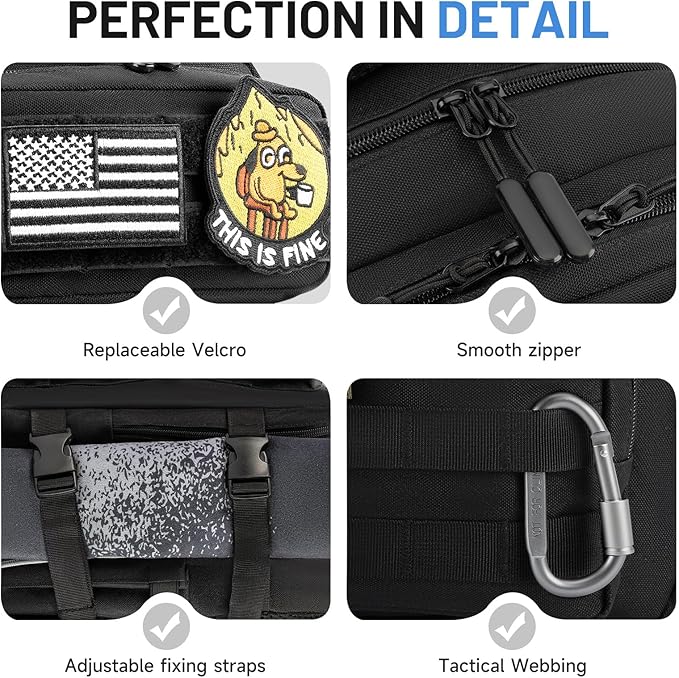 kcross 12L Mini Tactical Backpack for Men and Women Tactical Backpack Small for Hiking Small Tactical Bag