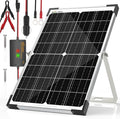 SOLPERK 15W Solar Battery Charger 12V Waterproof Solar Panel Charger + Upgrade 8A Charge Controller+ Adjustable Mount Bracket for Car Motorcycle Boat Marine RVTrailer TractorTruck etc.