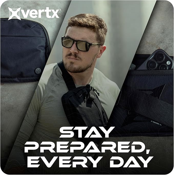 Vertx Everyday Tactical Fanny Pack + - 100% Nylon Fanny Pack for Men and Women with CCW-Ready Design and Rapid Access Tab - Outpost Tan - 2L