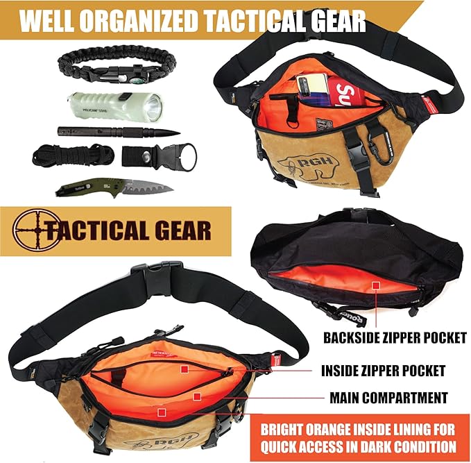 Rough Enoug Stylish Small Pouch and Tactical Fanny Pack for Every Adventure Set