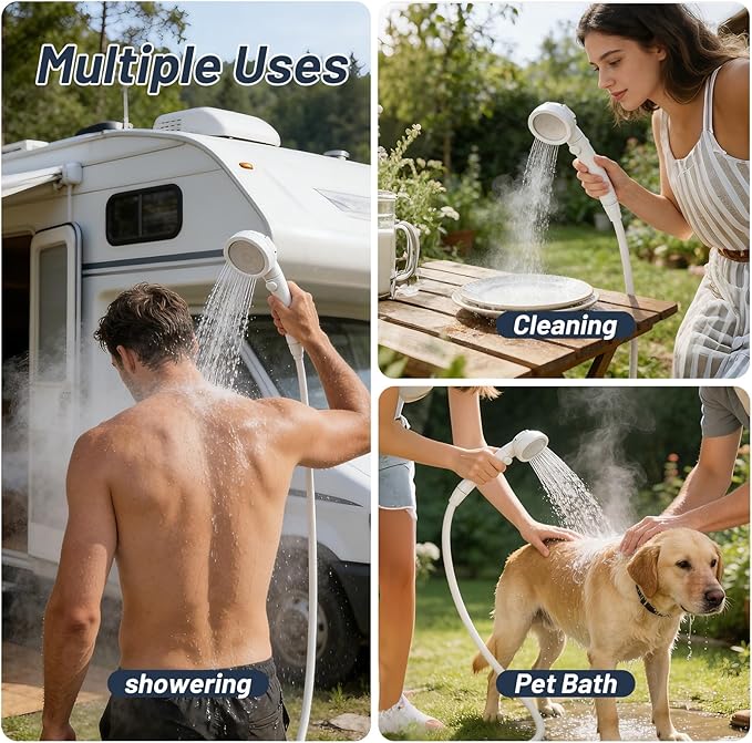 Treeligo 40900BTU Portable Propane Water Heater for CampingInstant Hot Water Heaters with Minimalist Style &amp 4500mAh Battery for Outdoor Showering and Cleaning on RV Trips Hiking Fishing