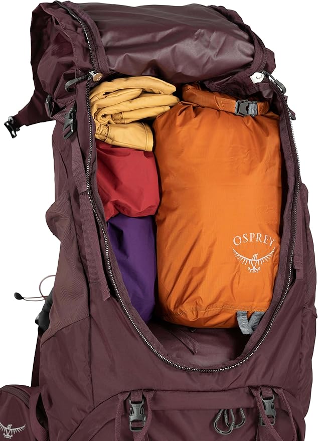 Osprey Kyte 58L Women's Backpacking Backpack with Hipbelt Elderberry Purple WM/L