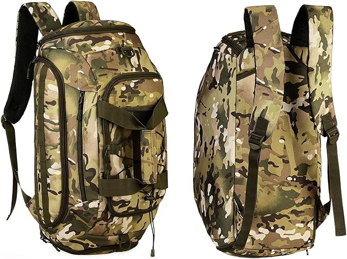 Tactical Military Duffle Bag Assault Gear Shoulder Range Backpack for Hiking Traveling