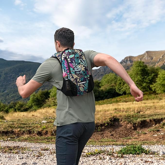 Lightweight Hydration Backpack Running Backpack with 2L Water Bladder Hydro Water Daypack for Cycling Hiking Rave for Men Women