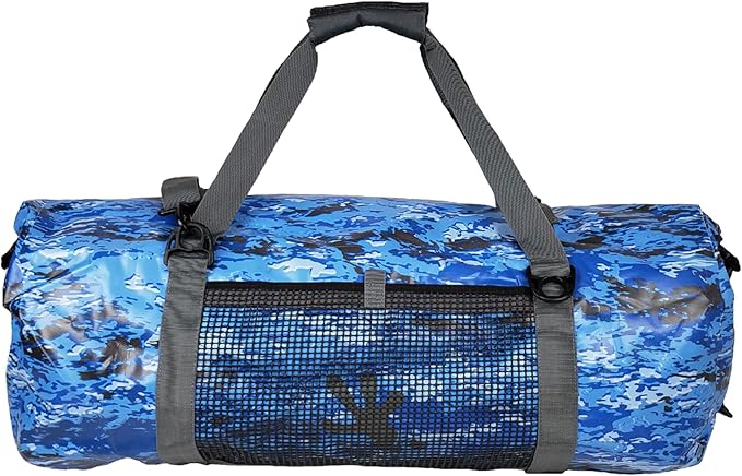 geckobrands Waterproof 50L PVC Duffel – Durable Roll Top Bag for Extreme Conditions