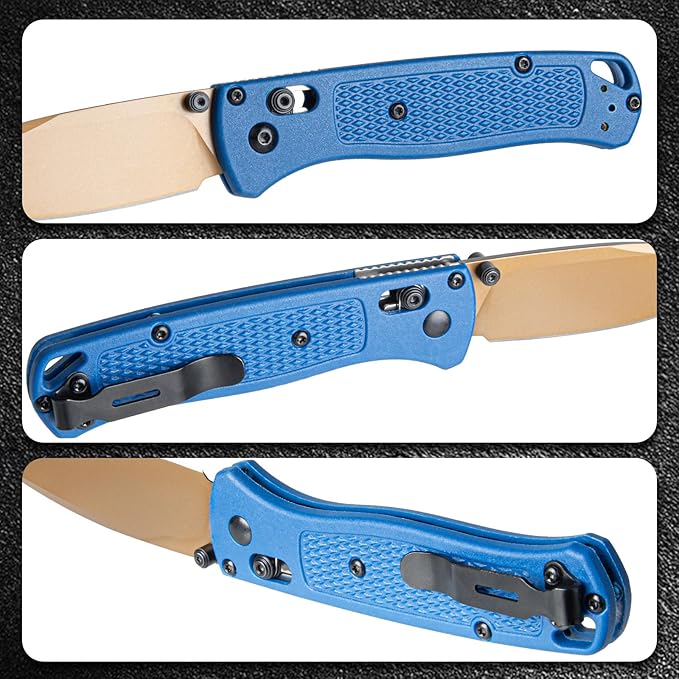 Folding Pocket Knife for Camping &amp EDC: 8Cr13MoV Steel Blade Nylon Fiber Handle Dual-Side Clip Lightweight for Hiking Travel &amp Daily Carry