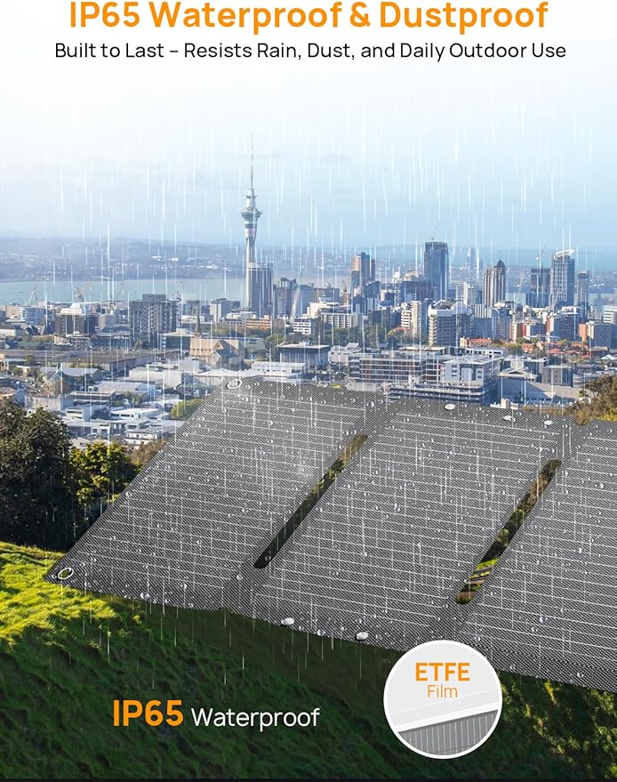 AFERIY Portable Power Station and Solar Charger Bundle: 145W with 99.2Wh LiFePO4 Battery 100W PD Cable with 1pcs 30W Solar Panel for Camping Travel Outdoor Activities