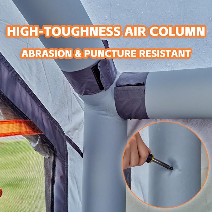 Inflatable Tents for CampingEasy Blow Up Tent with Hand Pump4 Seasons Waterproof Air Inflatable Camping Tent House for Family Weekend Camping