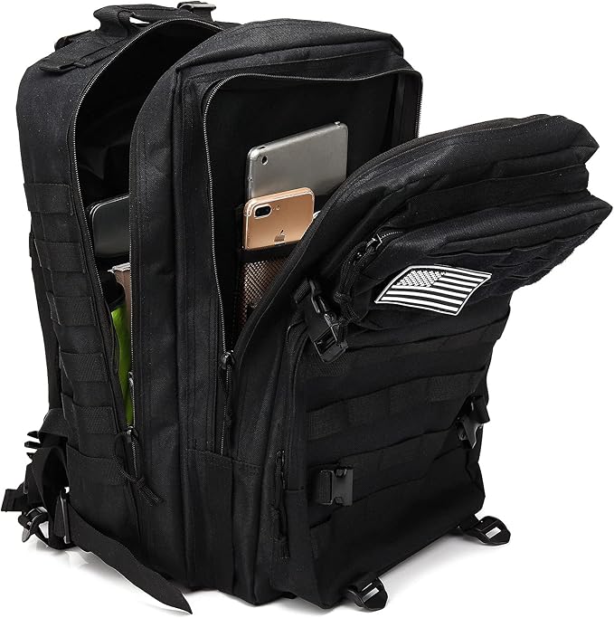 Lovelinks21 Hiking Daypacks Assault Backpack Waterproof Motorcycle Backpack Bug Out Pack Rucksack for Outdoor Hiking