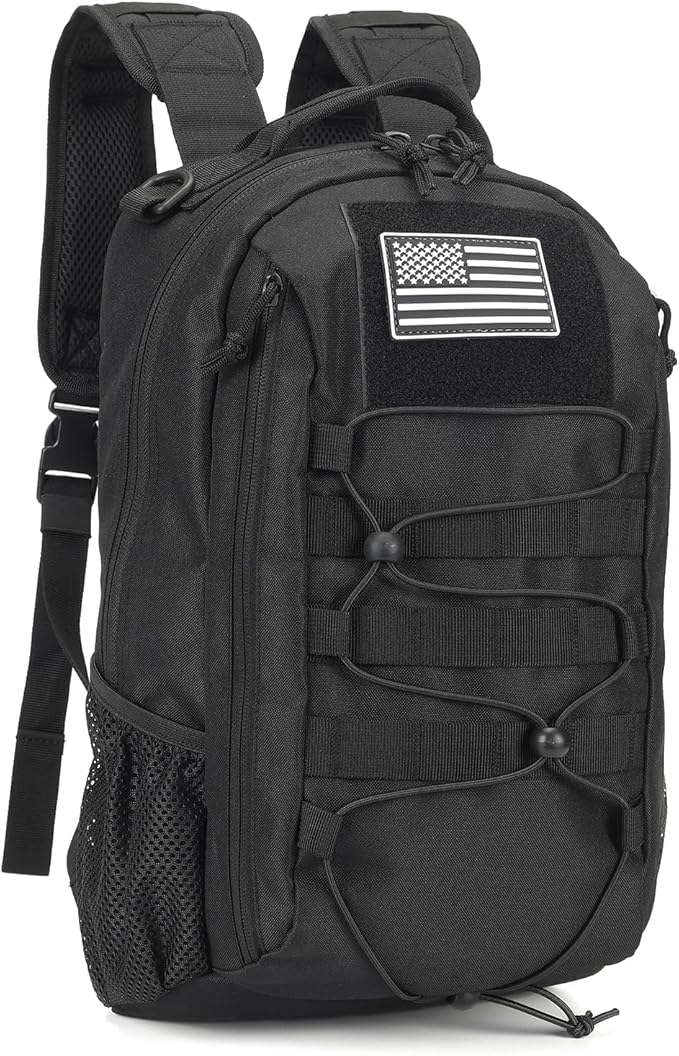BAIXINGBAGS 20L Mini Small tactical backpack for men MOLLE System Daypack black gym hunting backpack Comfortable for Hiking Camping