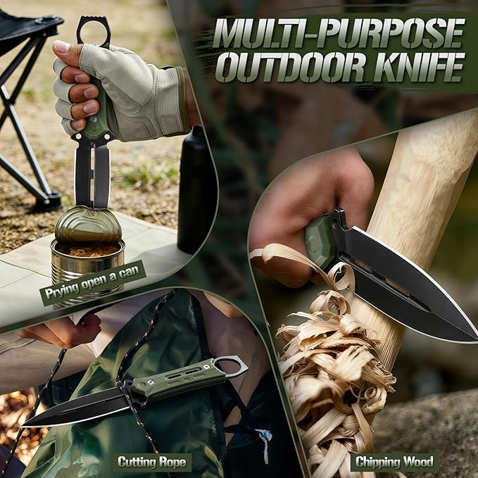 Freelander D2 Steel Bushcraft Knife Bundle with Camping Axe