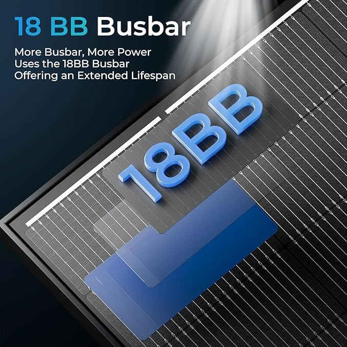 2Pack 300 Watt Solar Panel Upgraded 18BB Solar Cells 24.6% High Efficiency Monocrystalline 12V/24V PV Module for Home Rooftop RV Camper Marine Boat Off Grid System All Black