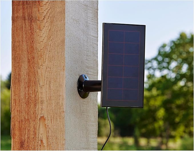 Arlo Solar Panel Charger VMA5600B Works with Arlo Pro 5S 2K Pro 4 Pro 3 Floodlight Ultra 2 Ultra and Go 2 Cameras (Renewed)