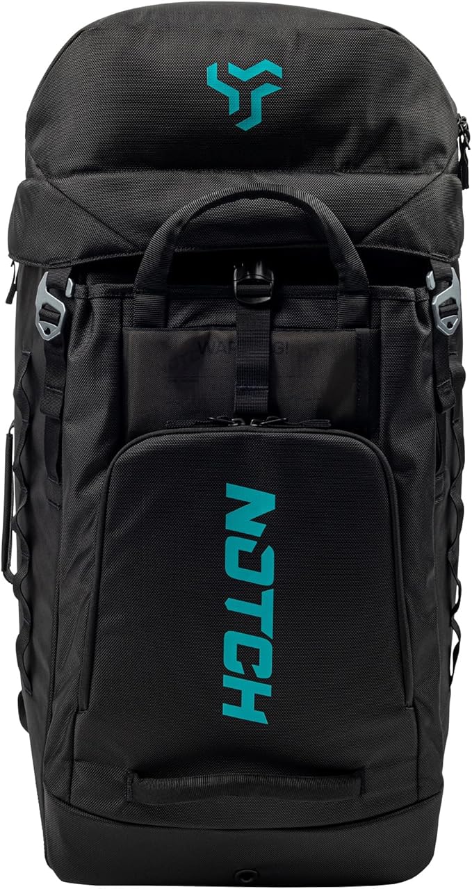 Notch Hauler Free-Standing Backpack 70 Liter Carrying Capacity Integrated Helmet Compartment 4 Gear Handles Sculpted Shoulder Straps Weather-Resistant 1680 Denier Fabric (99715)