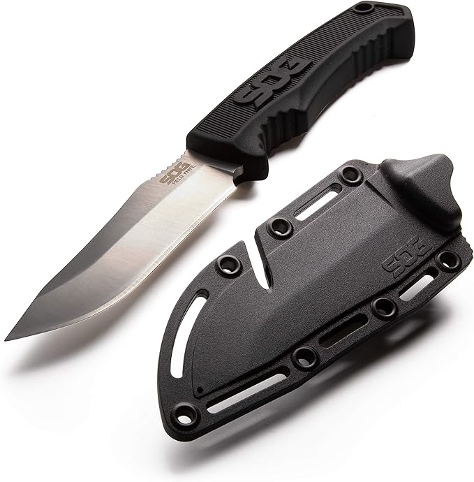 SOG 2.3 Boot Knife and 4 Tactical Knife Bundle with Sheaths - Neck Belt Boot EDC and Hunting Knives